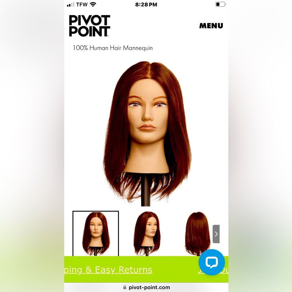 Pivot Point Manikin Head Erika 
Madonna series